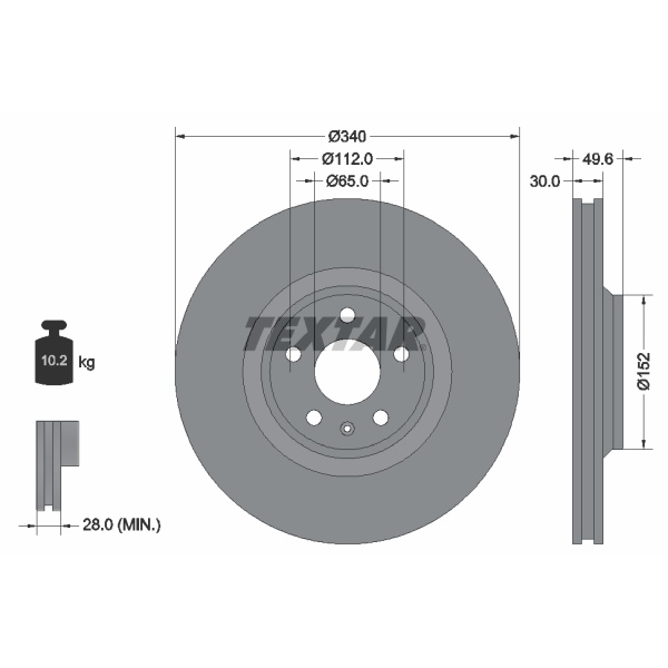 Textar Bremsscheiben Beläge Für Audi Tt (8J) 3.2 V6 + Tts vorne hinten