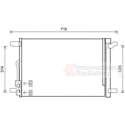 Original Van Wezel Kondensator mit Trockner 58005335