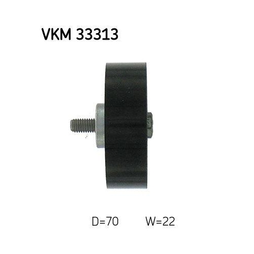 Skf VKM 33313 Umlenk /führungsrolle Keilrippenriemen Links Oben Rechts für Fiat