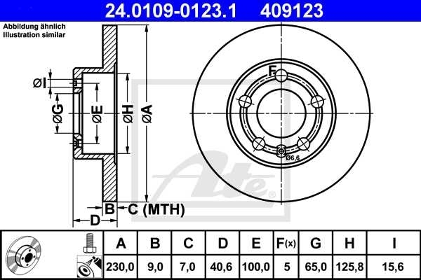 ATE BREMSSCHEIBEN SATZ BREMSBELÄGE BREMSEN HINTEN VW GOLF 4 1.9 TDI