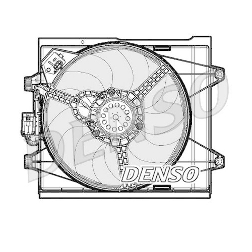 Denso DER09048 Lüfter Motorkühlung für Fiat Ford