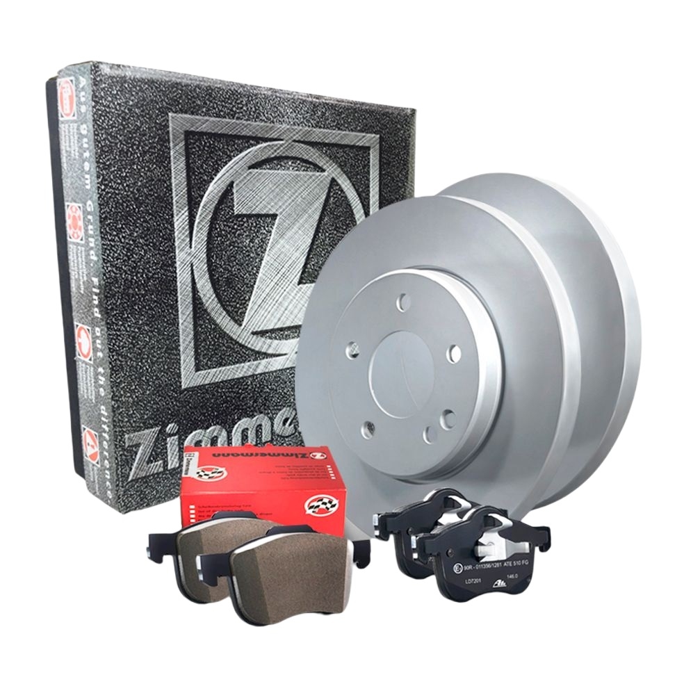  Zimmermann Bremse Bremsen Bremsscheiben Kit hinten Audi Seat Skoda VW