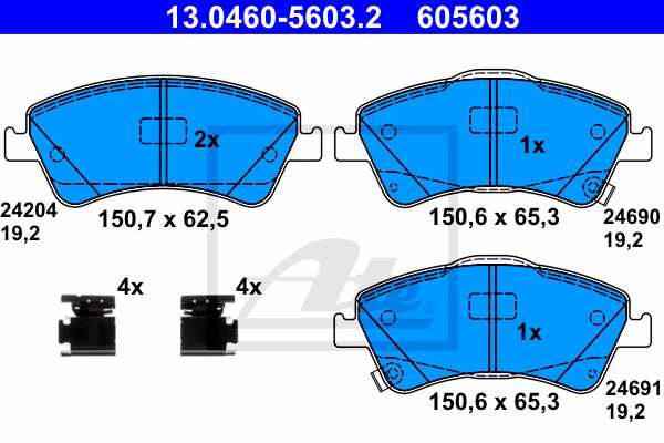 ATE Bremsscheiben 295Mm + Beläge vorne Für Toyota Avensis T27