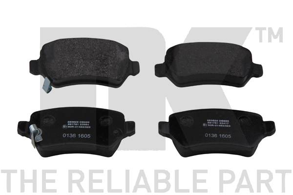 NK BREMSSCHEIBEN BELÄGE VORNE HINTEN passend für OPEL ASTRA H + ZAFIRA B