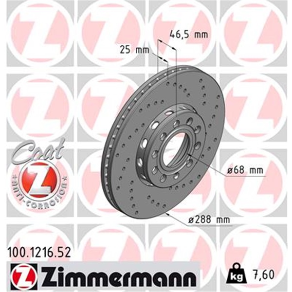 Zimmermann Bremsen  Sport Bremsscheiben  Beläge für AUDI A4 B5 B6 B7 A6 C5 vorne