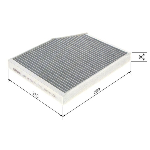 Bosch 1 987 435 524 Filter Innenraumluft für Citroën Ford Peugeot