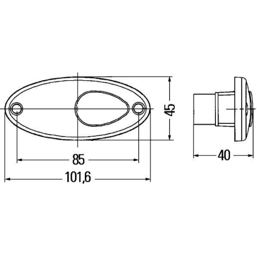 Hella 2PS 964 295-001 Seitenmarkierungsleuchte Links Rechts für Daf Iveco Man