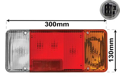 Original Van Wezel Heckleuchte 2810926