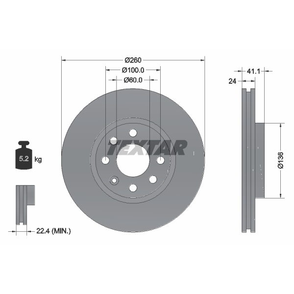 Textar Bremsscheiben Beläge vorne für OPEL Corsa C 1.8 Tigra B Twintop