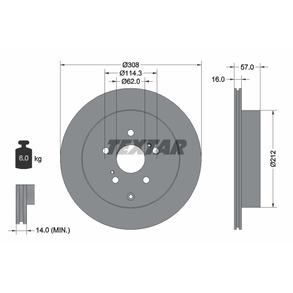 Textar Bremsscheiben Beläge hinten für SUZUKI Grand Vitara Ii 2.4/3.2 Allrad