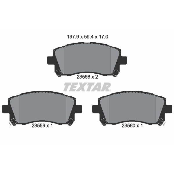 Textar Bremsscheiben Beläge vorne hinten Für Subaru Forester Impreza