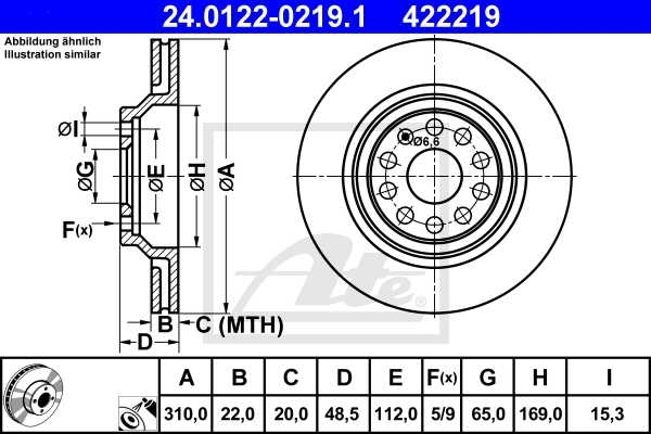 ATE Bremsen Bremsscheiben Beläge vorne + hinten für AUDI für SEAT CUPRA für VW