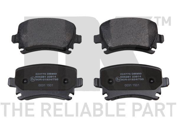 NK Bremsen Bremsscheiben + Beläge Vorne + Hinten für Audi Seat Skoda VW