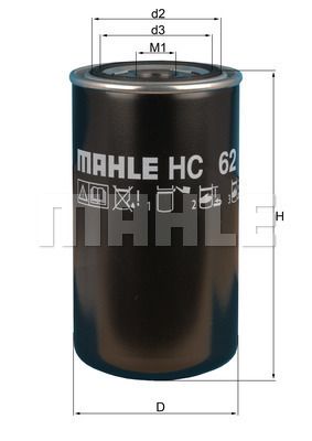 MAHLE/KNECHT Hydraulikwechselfilter HC 62