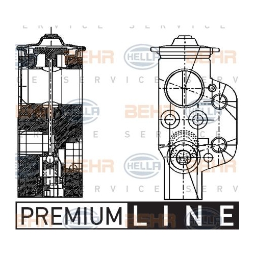 HELLA Expansionsventil, Klimaanlage BEHR HELLA SERVICE *** PREMIUM LINE ***