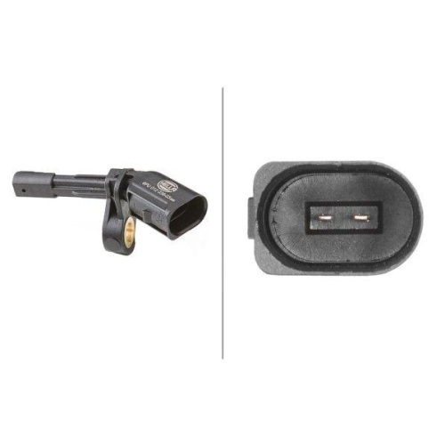 Hella 6PU 012 039-031 Sensor Raddrehzahl Hinterachse Hinterachse Links für Audi