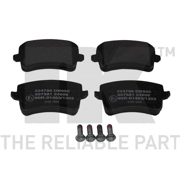 NK Bremsenset hinten Bremsscheiben + Bremsbeläge für AUDI A4 Avant