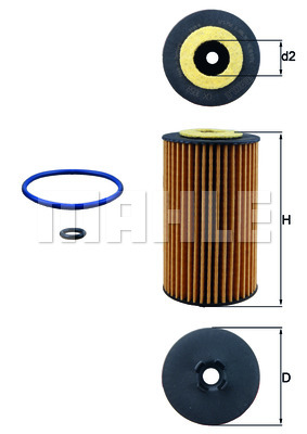 Knecht OX 1058D Ölfilter für Gmc Opel Vauxhall Chevrolet
