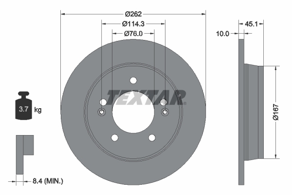 Textar Bremsen Bremsscheiben Beläge vorne + hinten HYUNDAI KIA