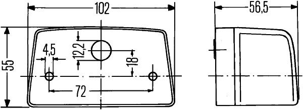 Original Hella Kennzeichenleuchte, R10W 2KA 998 523-001