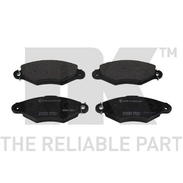 NK Bremsscheiben 247mm Beläge vorne für PEUGEOT 206 1.1 I Mit Abs Bis 04.03.2001