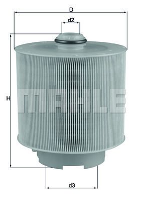 MAHLE/KNECHT Luftfiltereinsatz LX 1006/2D  