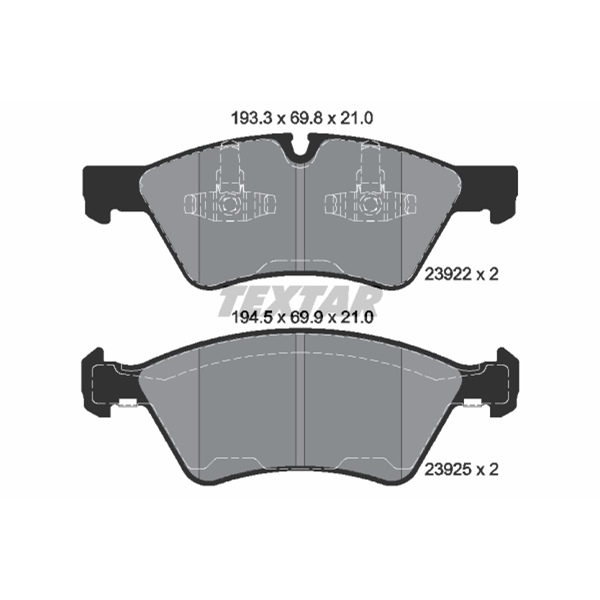 Textar Bremsscheiben Beläge Wk vorne für MERCEDES Ml 420 Cdi 4Matic