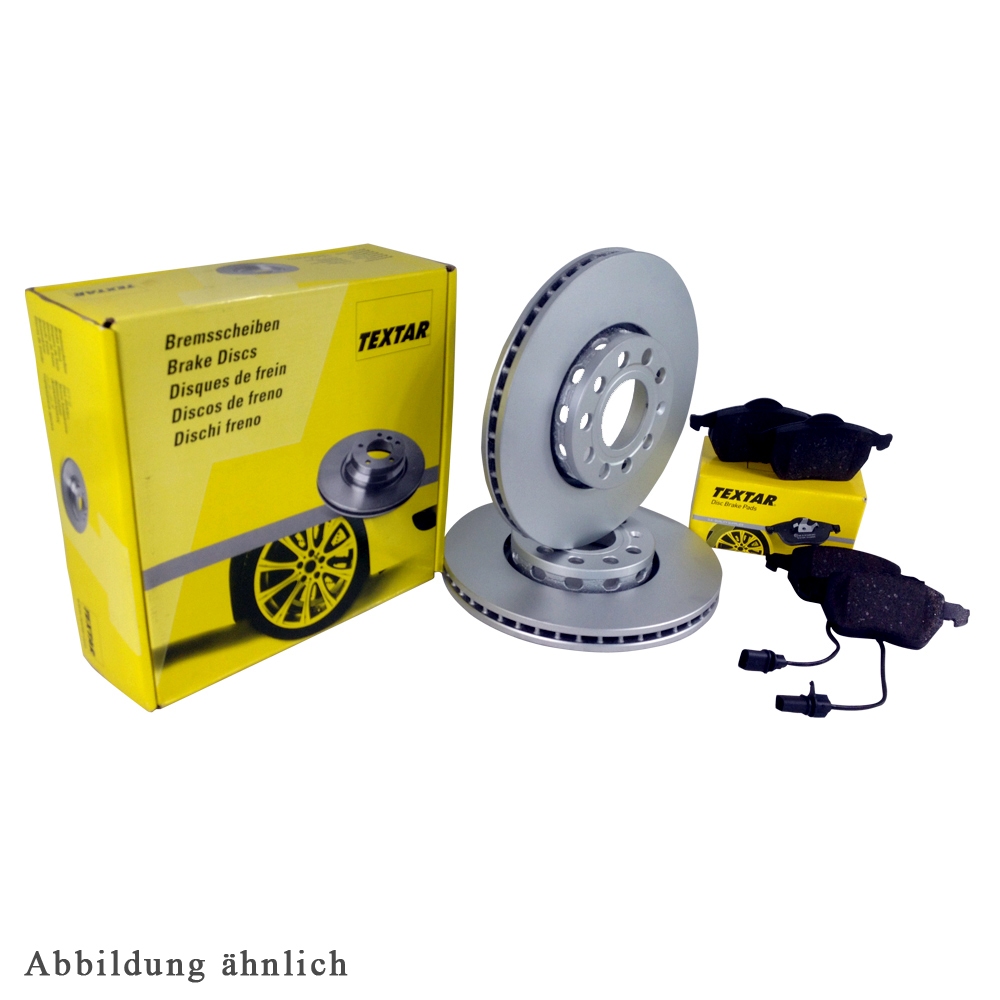 TEXTAR Bremsscheiben Beläge für FIAT PUNTO / EVO 199_ 0.9-1.4 1.3 D Vorne