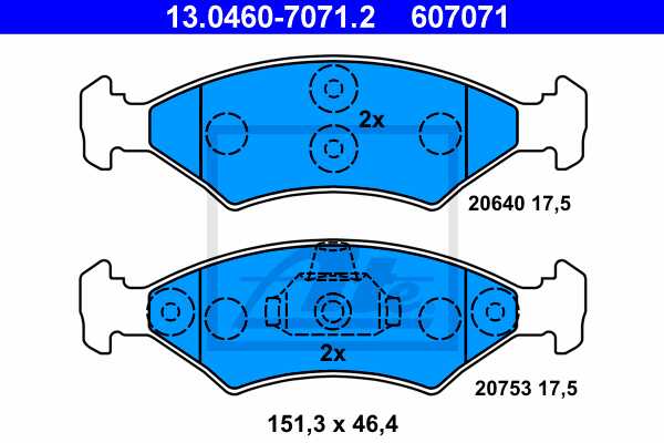 ATE Bremsscheiben 240Mm + Beläge vorne Für Ford Fiesta Gfj Mk3 Mk4 + Puma