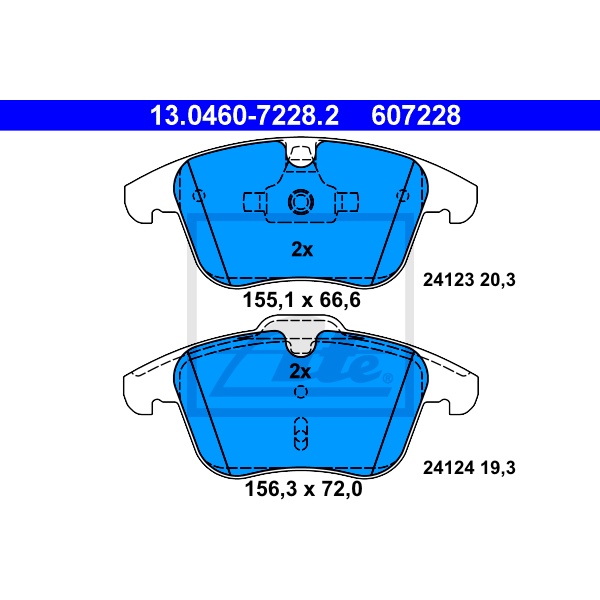 ATE Bremsenset vorne + hinten Bremsscheiben + Bremsbeläge für FORD S-Max