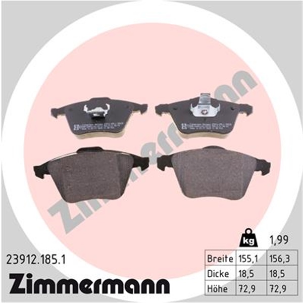 Zimmermann Kit Sport Bremsscheiben + Beläge für OPEL Vectra C 2.8V6 Opc vorne 