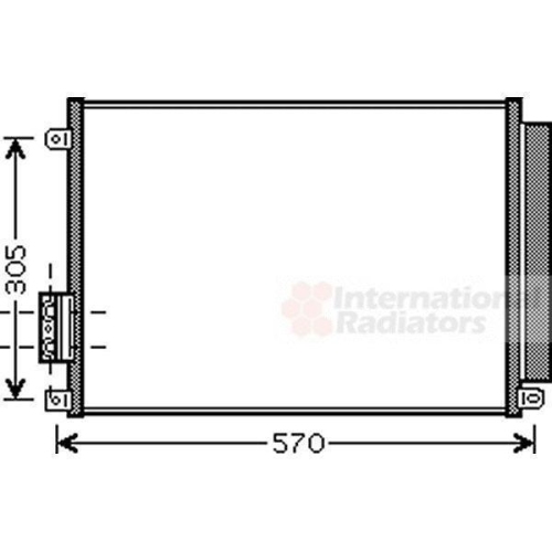 Van Wezel 17005347 Kondensator Klimaanlage für Ford Fiat / Lancia