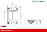 Schaeffler Fag 713 6781 00 Radlagersatz Vorderachse für Ford Mazda