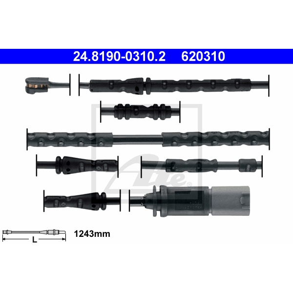 ATE Bremsenset hinten Bremsscheiben + Bremsbeläge für BMW X3