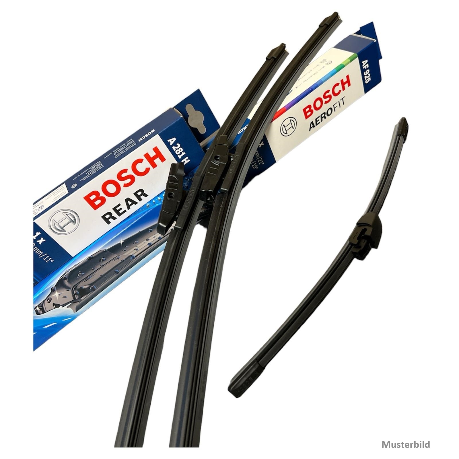BOSCH AEROFIT SCHEIBENWISCHER VORNE + HINTEN für FORD FOCUS 3 III MK3 