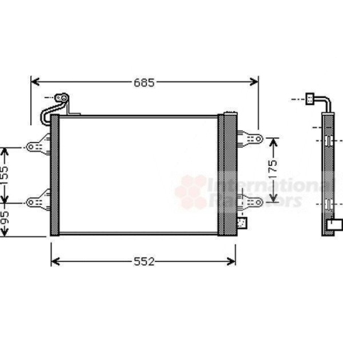 Van Wezel 76005007 Kondensator Klimaanlage für Seat Skoda VW