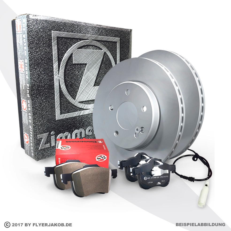 Zimmermann Bremsscheiben + Beläge Vorne SKODA Octavia 2.0 TSI RS Green tec EURO6