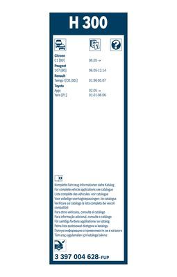 BOSCH Wischblatt H300 3397004628