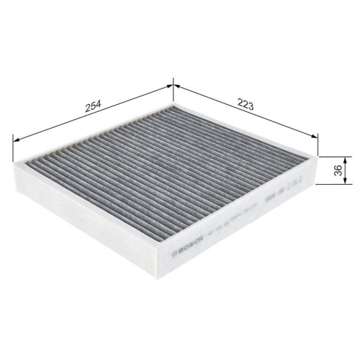 Bosch 1 987 435 502 Filter Innenraumluft für Audi Seat Skoda VW