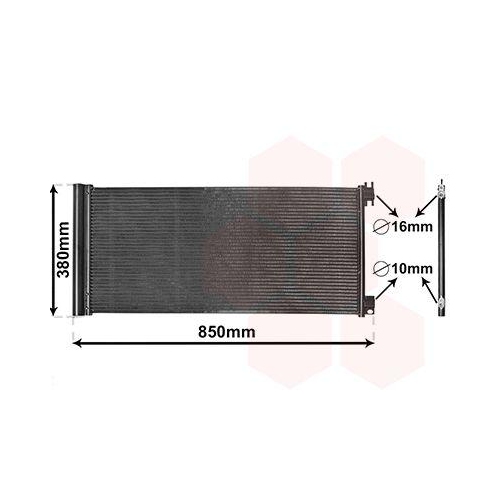 Van Wezel 43015702 Kondensator Klimaanlage für Renault