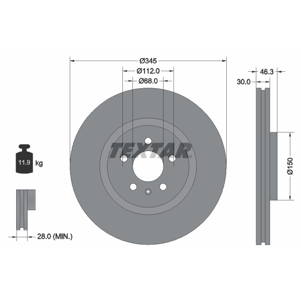 Textar Bremsscheiben Beläge vorne hinten für AUDI A4 B6 B7 S4 Quattro