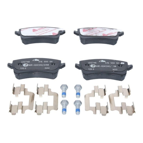 Ate 13.0470-2748.2 Bremsbelagsatz Scheibenbremse Hinterachse für Vag