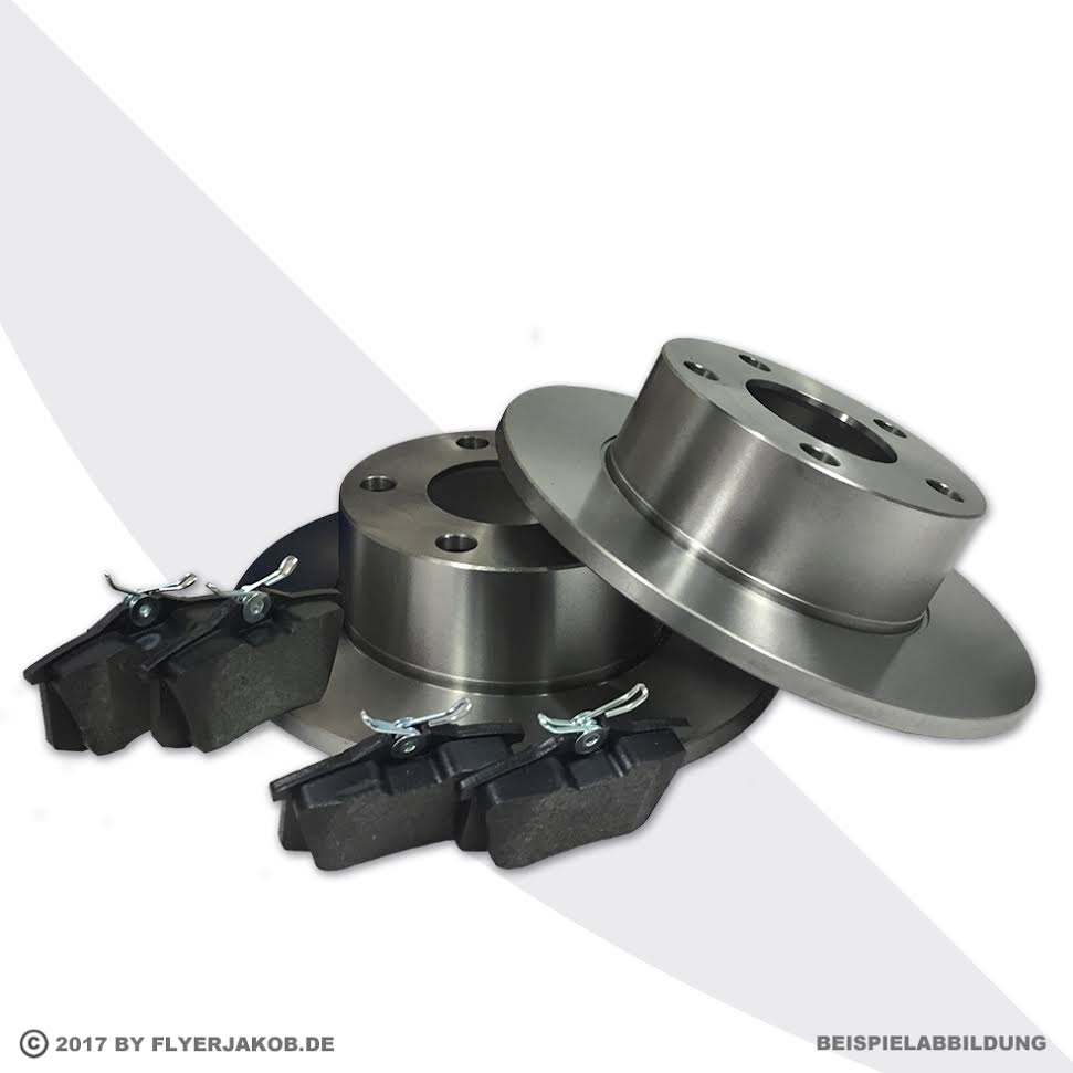 BREMSEN SET BREMSSCHEIBEN BREMSBELÄGE HINTEN AUDI A1 8X A2 8Z A3 8L TT 8N