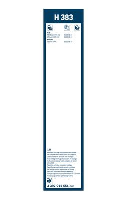 BOSCH Wischblatt H383 3397011551