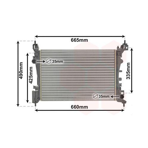 Van Wezel 37002574 Kühler Motorkühlung für Opel