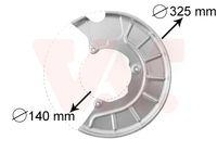 Van Wezel 7622371 Spritzblech Bremsscheibe Vorderachse Links für Audi Seat Skoda