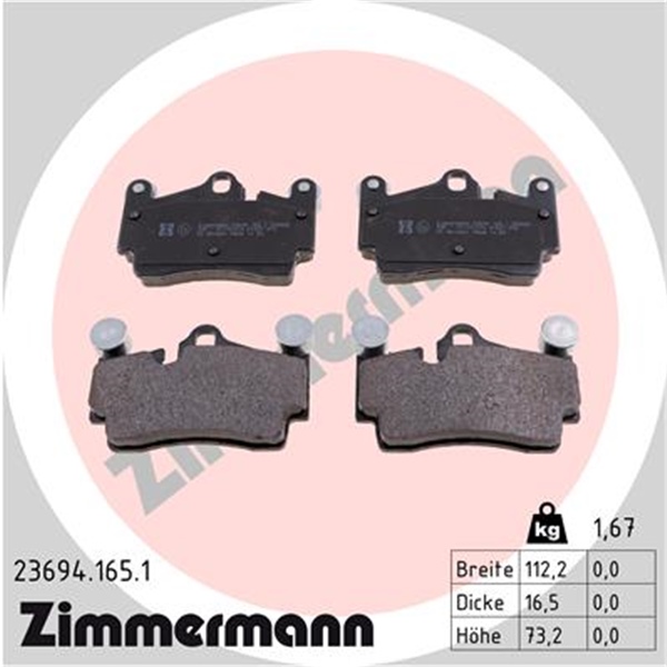 Zimmermann Bremsen  Bremsscheiben Beläge für PORSCHE Cayenne 955 VW Touareg 7L
