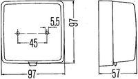 Hella 2NE 003 315-011 Nebelschlussleuchte Links Rechts für Aebi Daf Scania Faun
