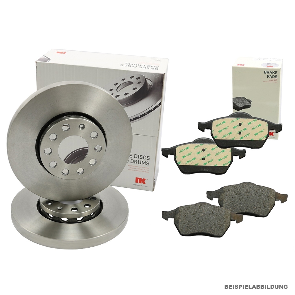 NK BREMSSCHEIBEN + BELÄGE VORNE FIAT PUNTO 176 188 + PANDA 169 + SEICENTO 187