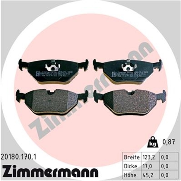 ZIMMERMANN BREMSE BREMSEN BREMSSCHEIBEN BELÄGE VORNE HINTEN BMW COMPACT E36